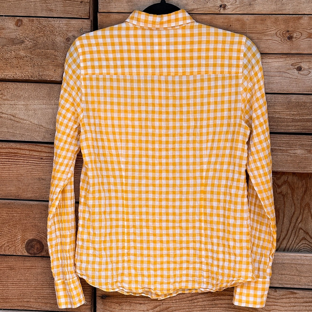 Perfect Shirt Gingham Button-Up | Yellow, 8