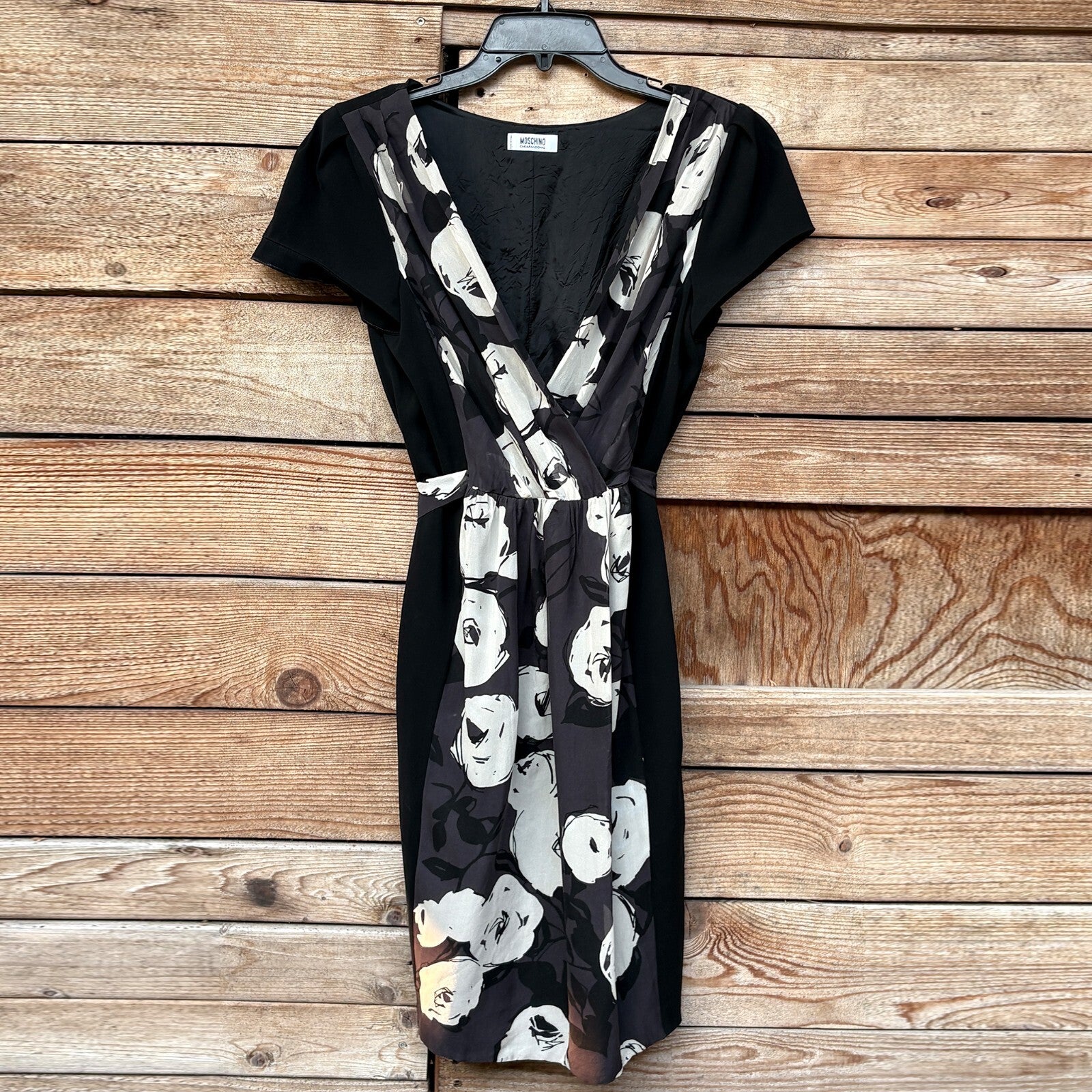 Moschino Cheap & Chic Wrap Dress | Floral, 8