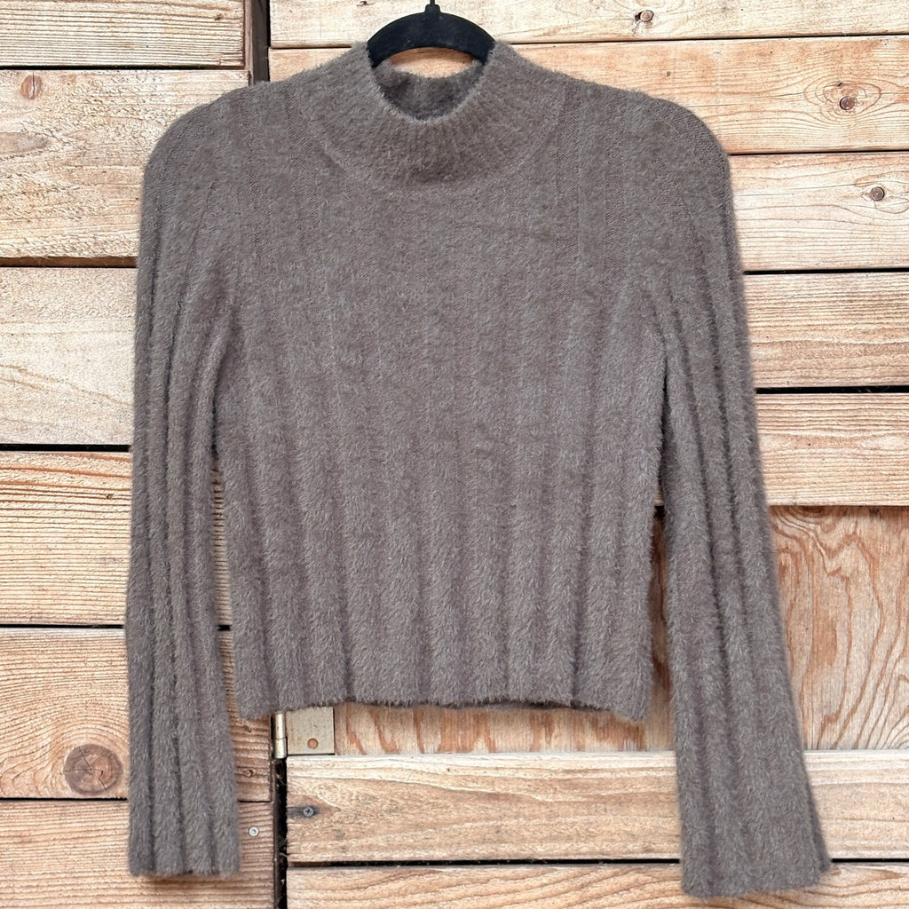 Gentle Fawn Brown Fuzzy Sweater