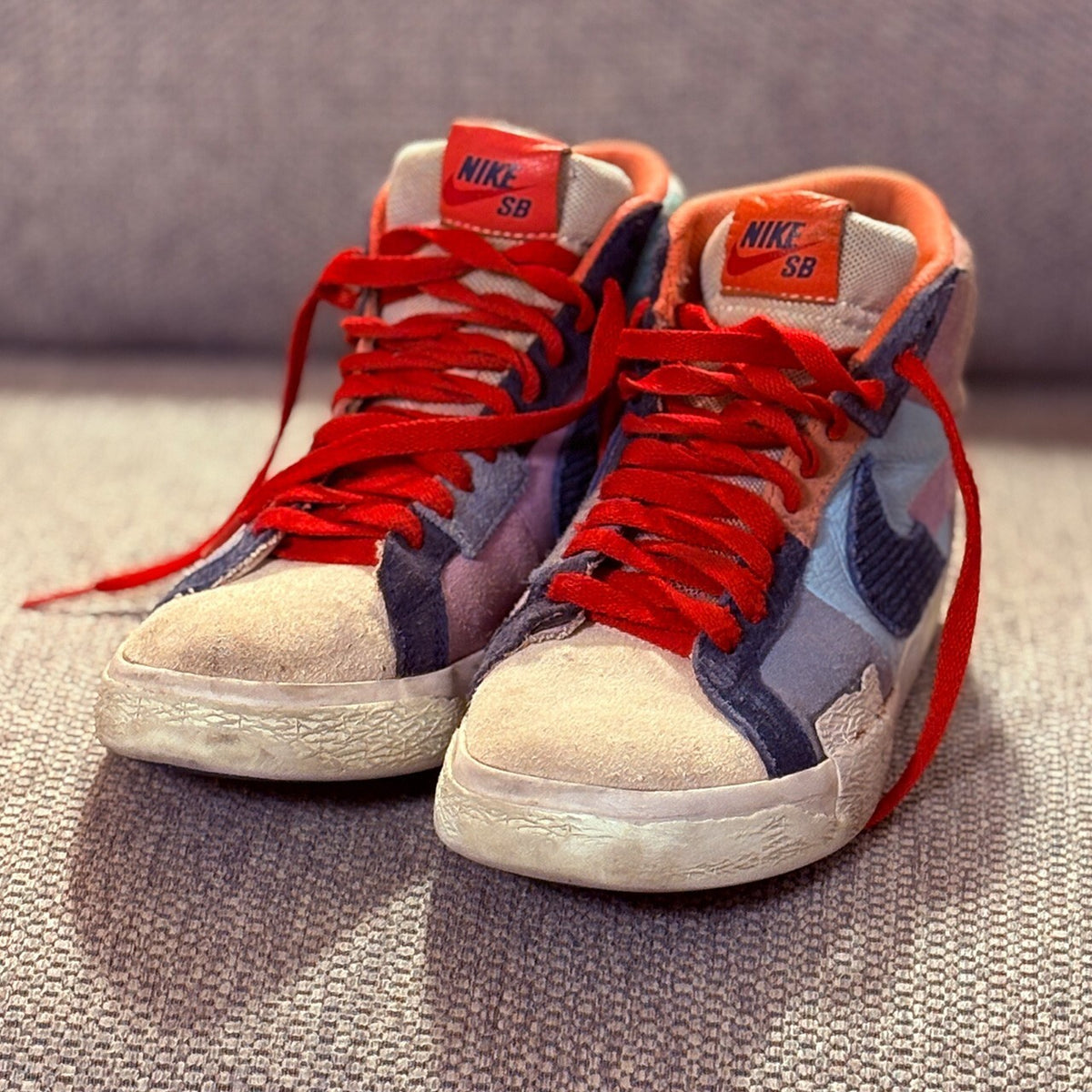 Nike SB Blazer Mid Skate Shoes Size 6.5 Multi-Color