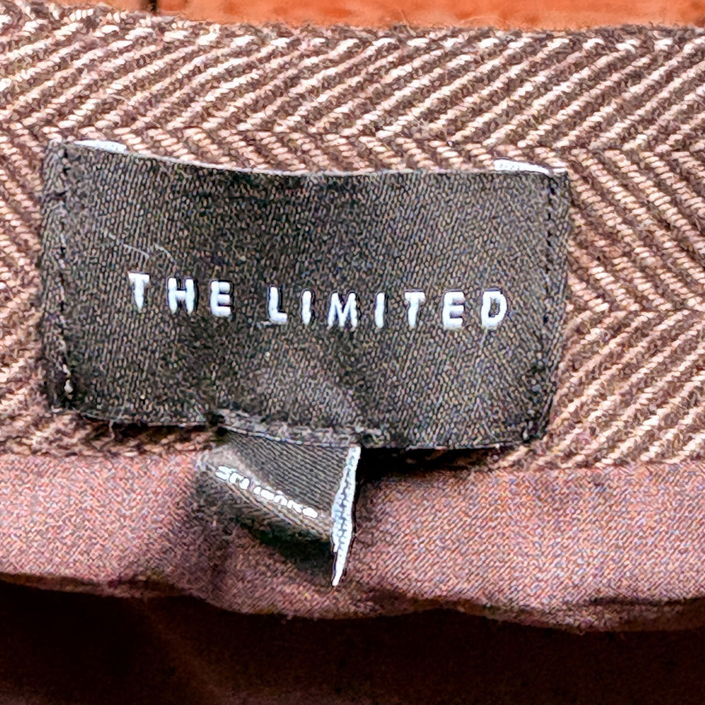 The Limited Brown Herringbone Mini Skirt