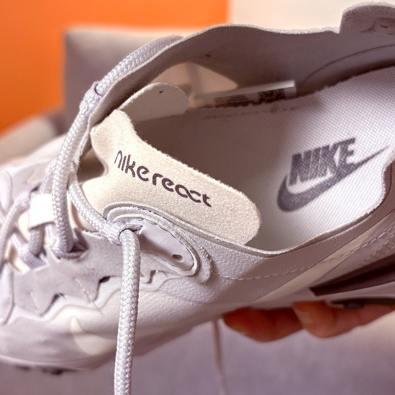 Nike React White Athletic Sneakers - Lightweight and Comfortable