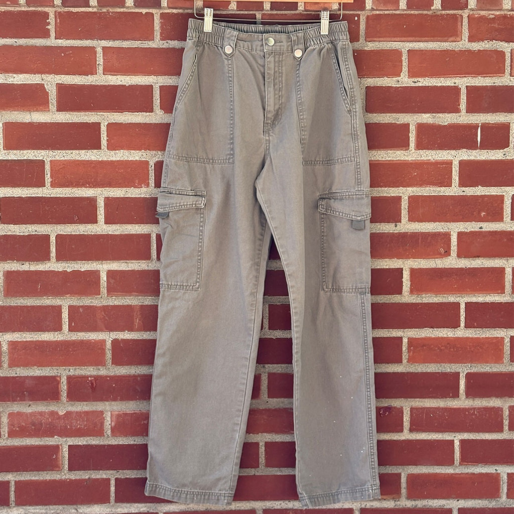 Forever 21 Gray Cargo Pants