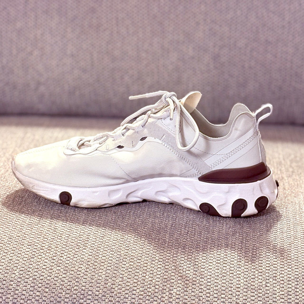 Nike React White Athletic Sneakers - Lightweight and Comfortable