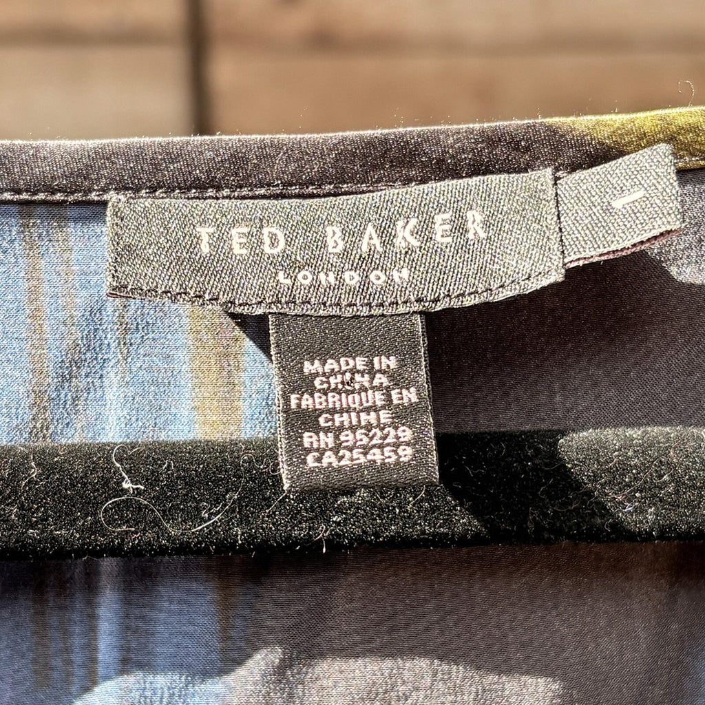 Ted Baker Silk Top Butterfly Sleeves