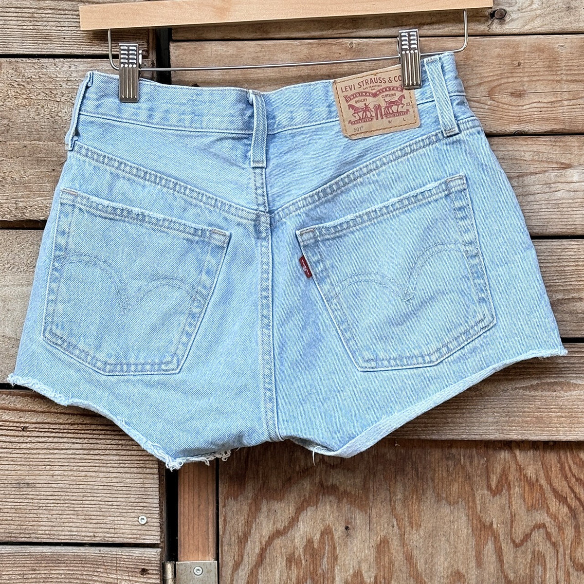 Levi's 501 Light Wash Denim Cutoff Shorts