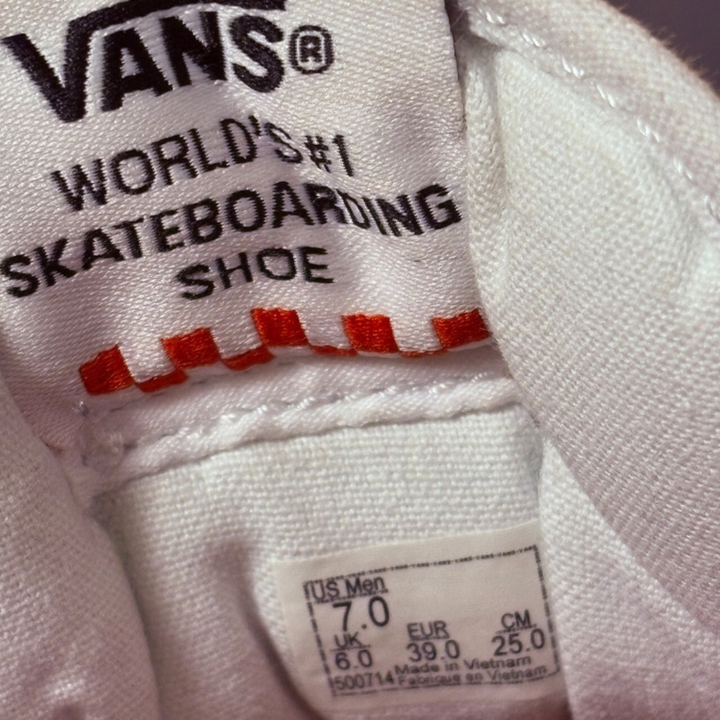 Vans Half Cab Red and White Skate Shoes with PopCush