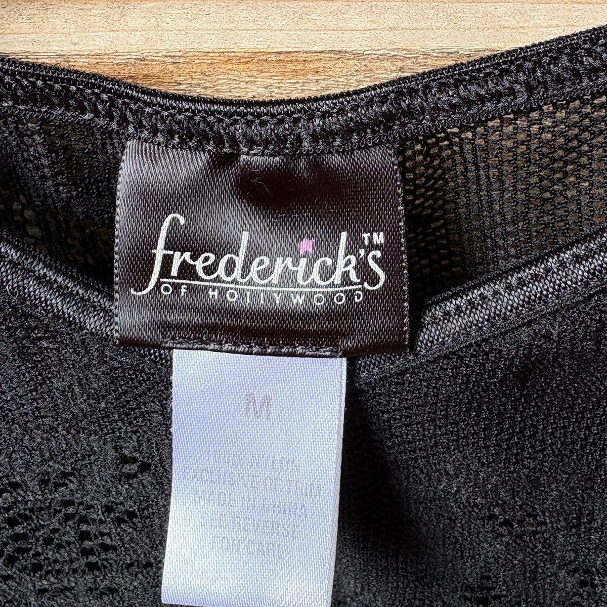 Frederick's of Hollywood Black Lace Slip Dress Medium