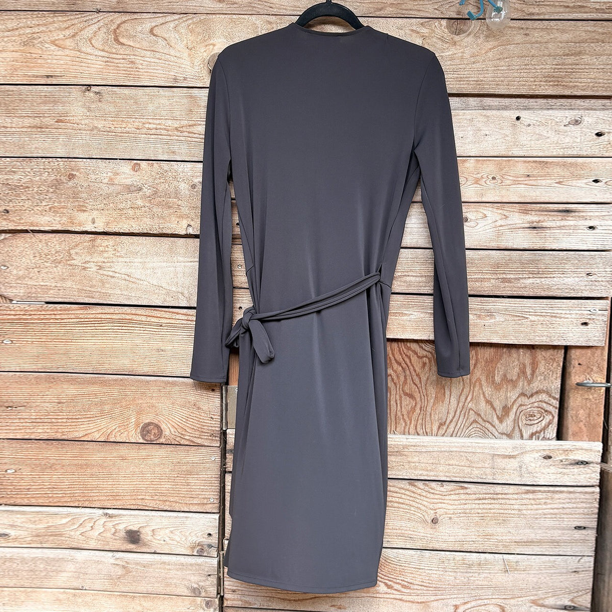Lark & Ro Wrap Dress | Black, M