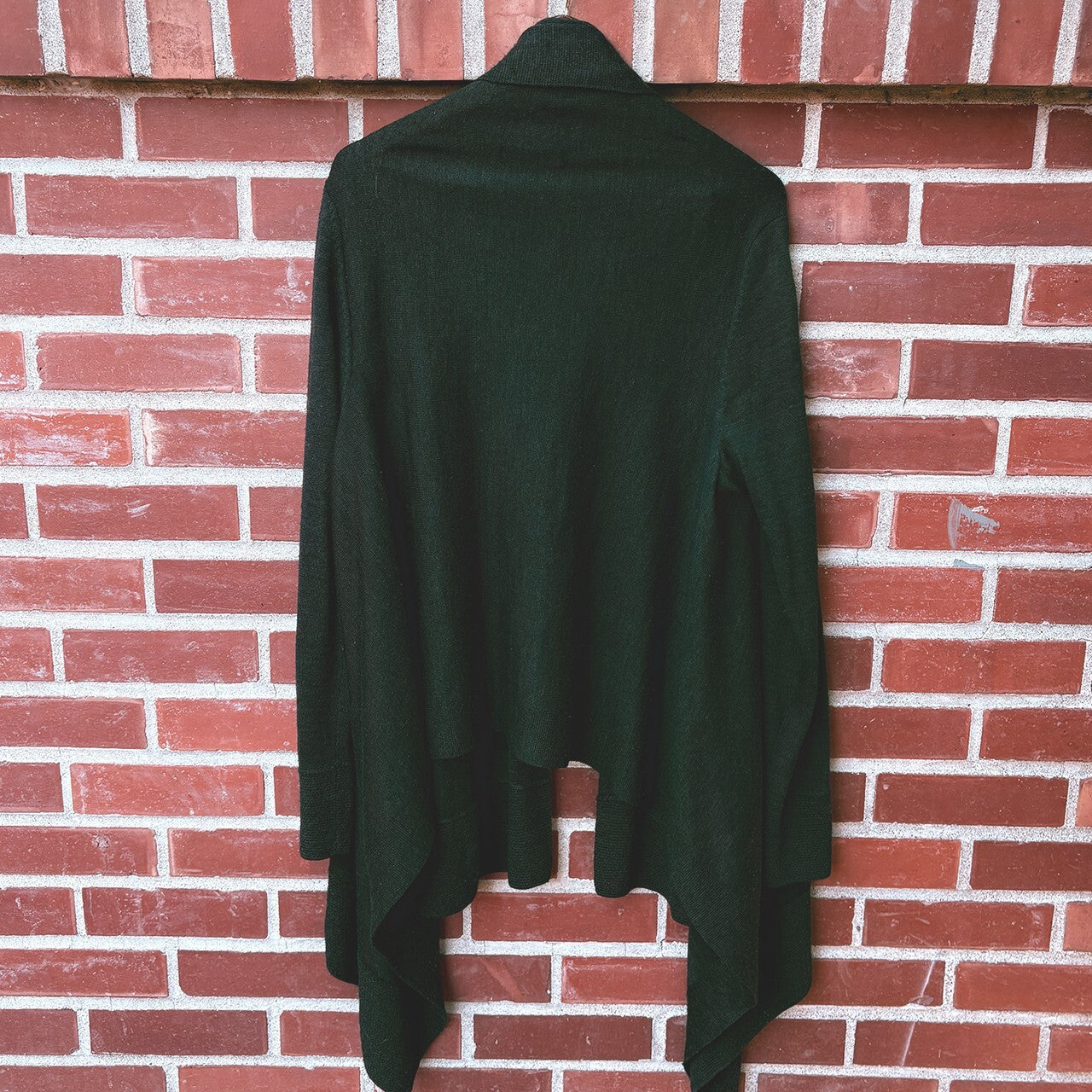 H&M Black Open Front Draped Cardigan M/L