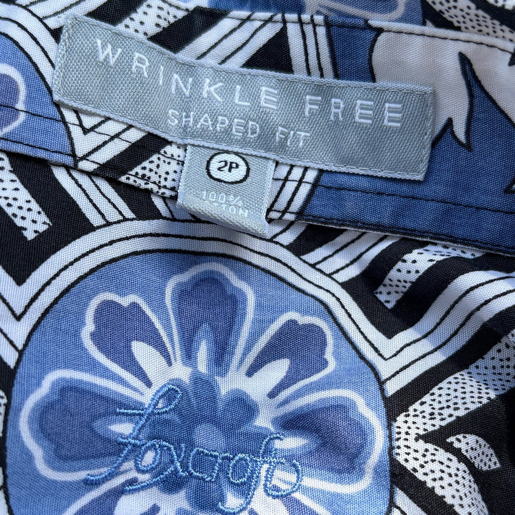 Foxcroft Wrinkle-Free Button-Up | Geo, 2P