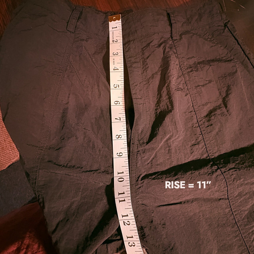 Love Tree Black Cargo Pants with Elastic Cuffs, Size M