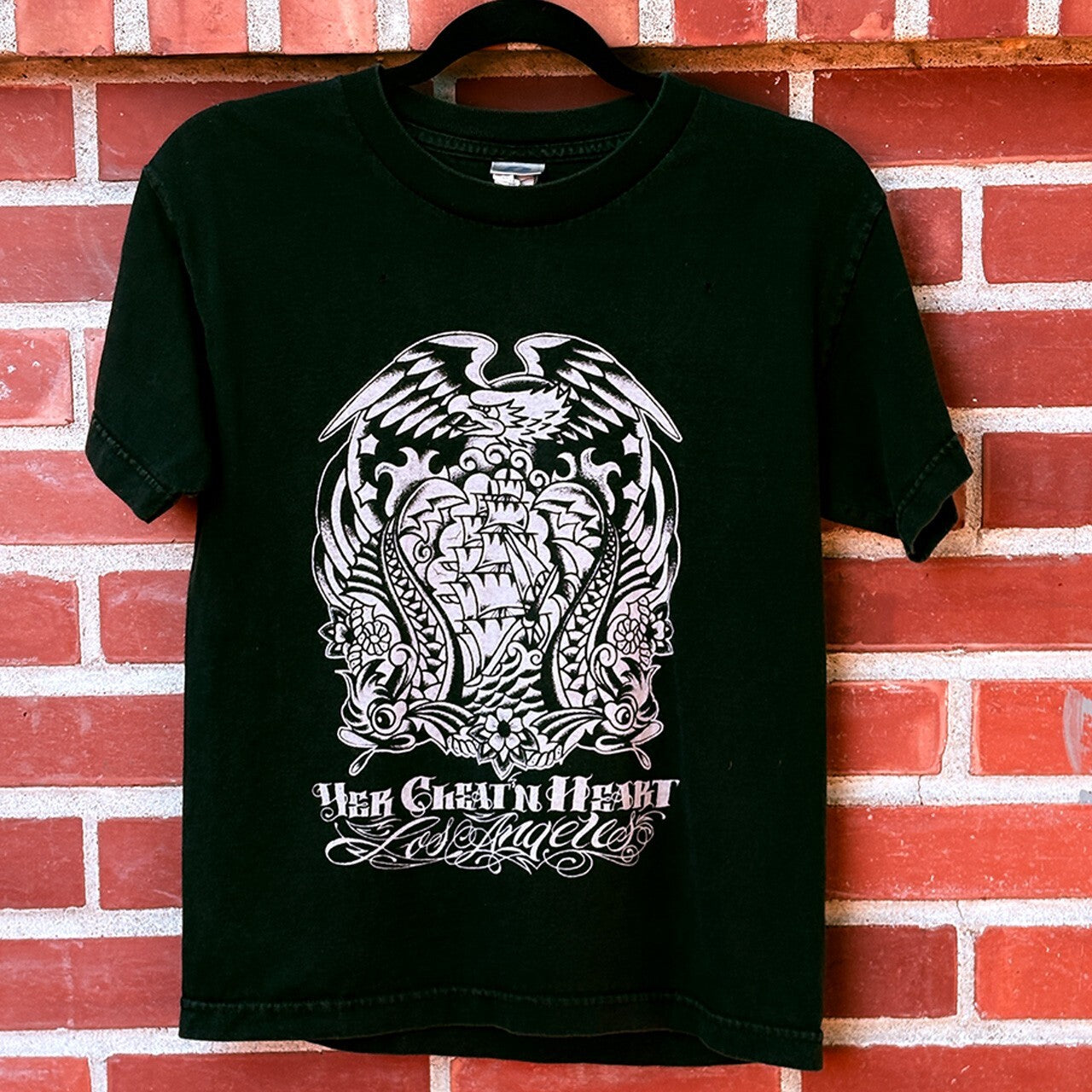 Yer Cheatin Heart, L.A., Black Graphic Tee