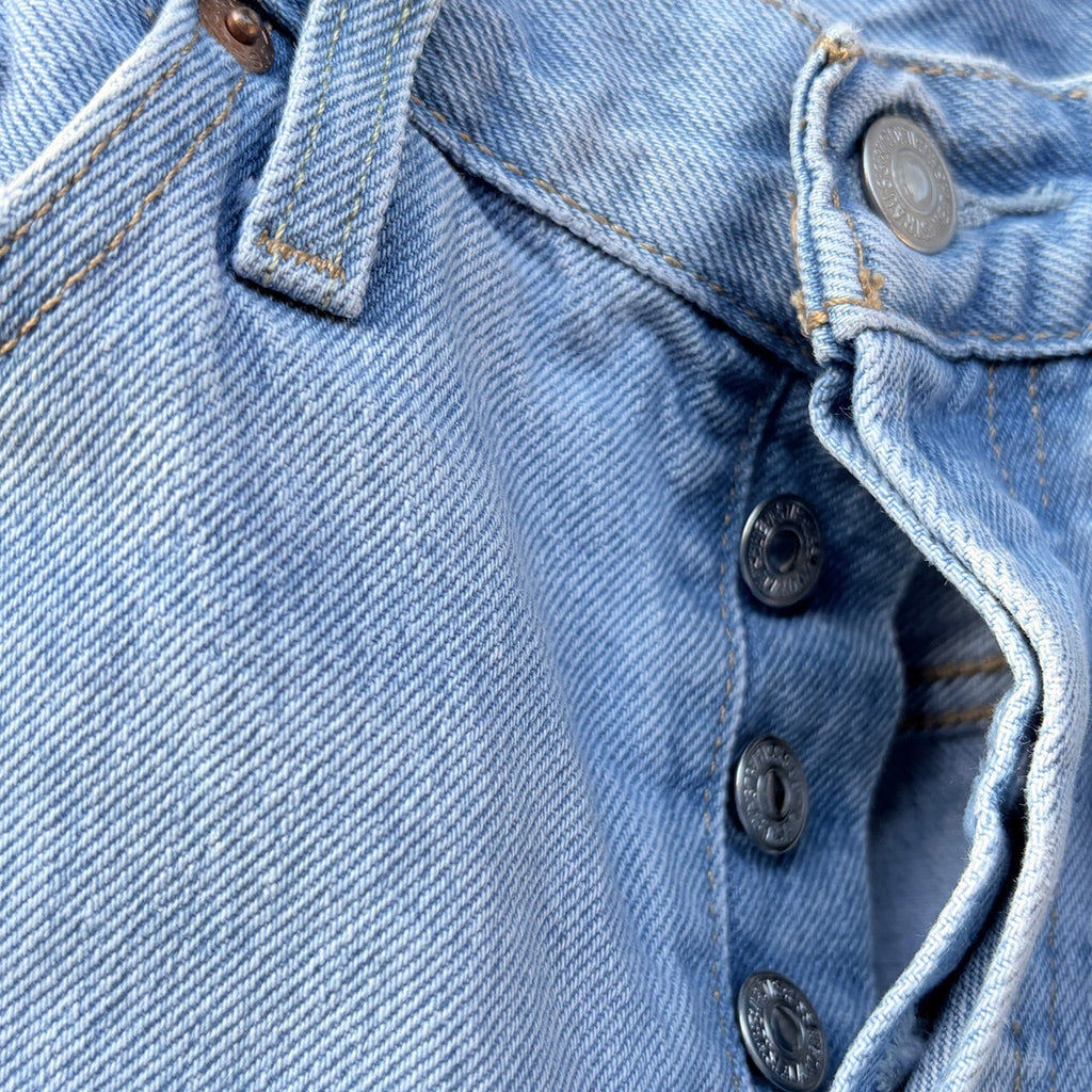 Levi's 501 Light Wash Denim Cutoff Shorts