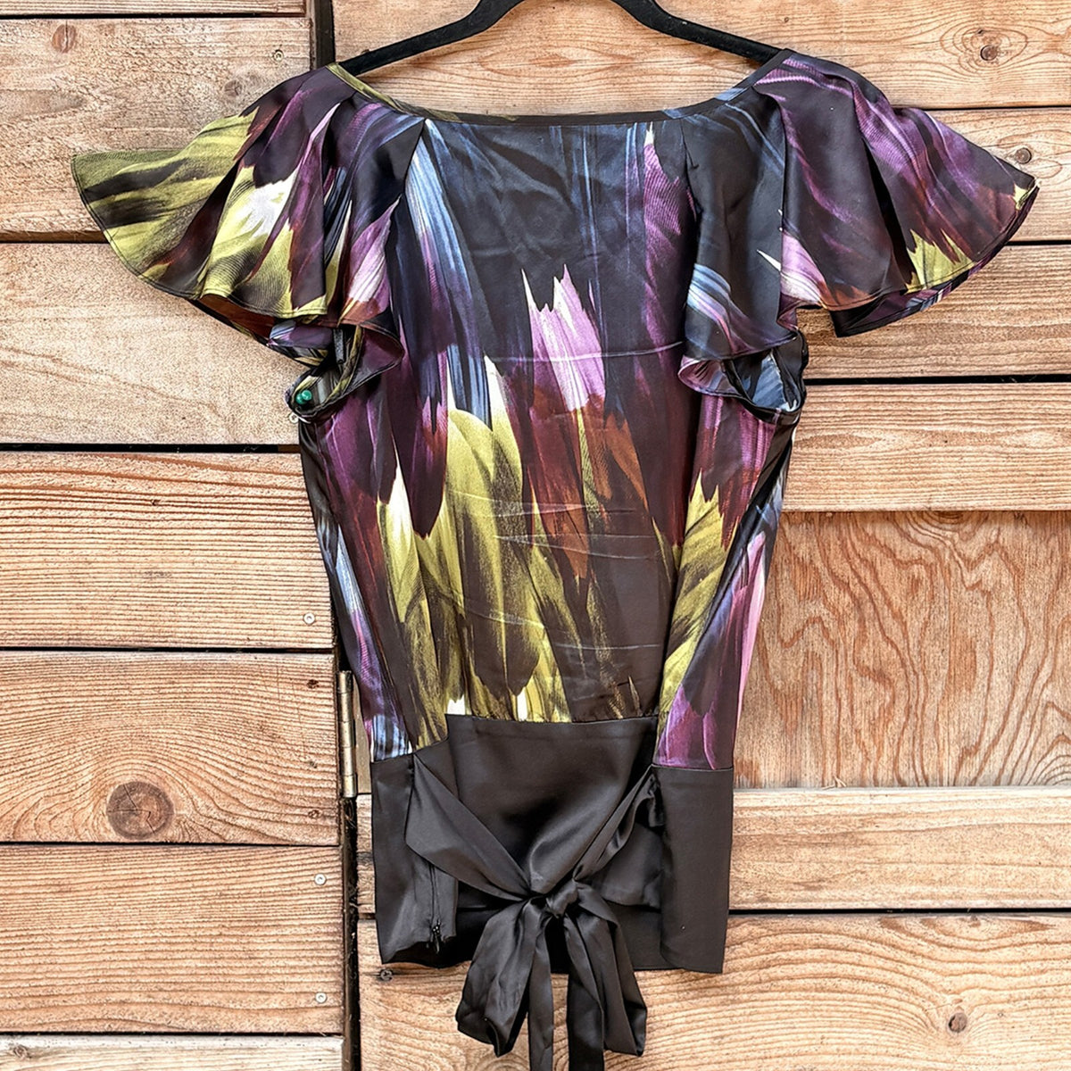 Ted Baker Silk Top Butterfly Sleeves