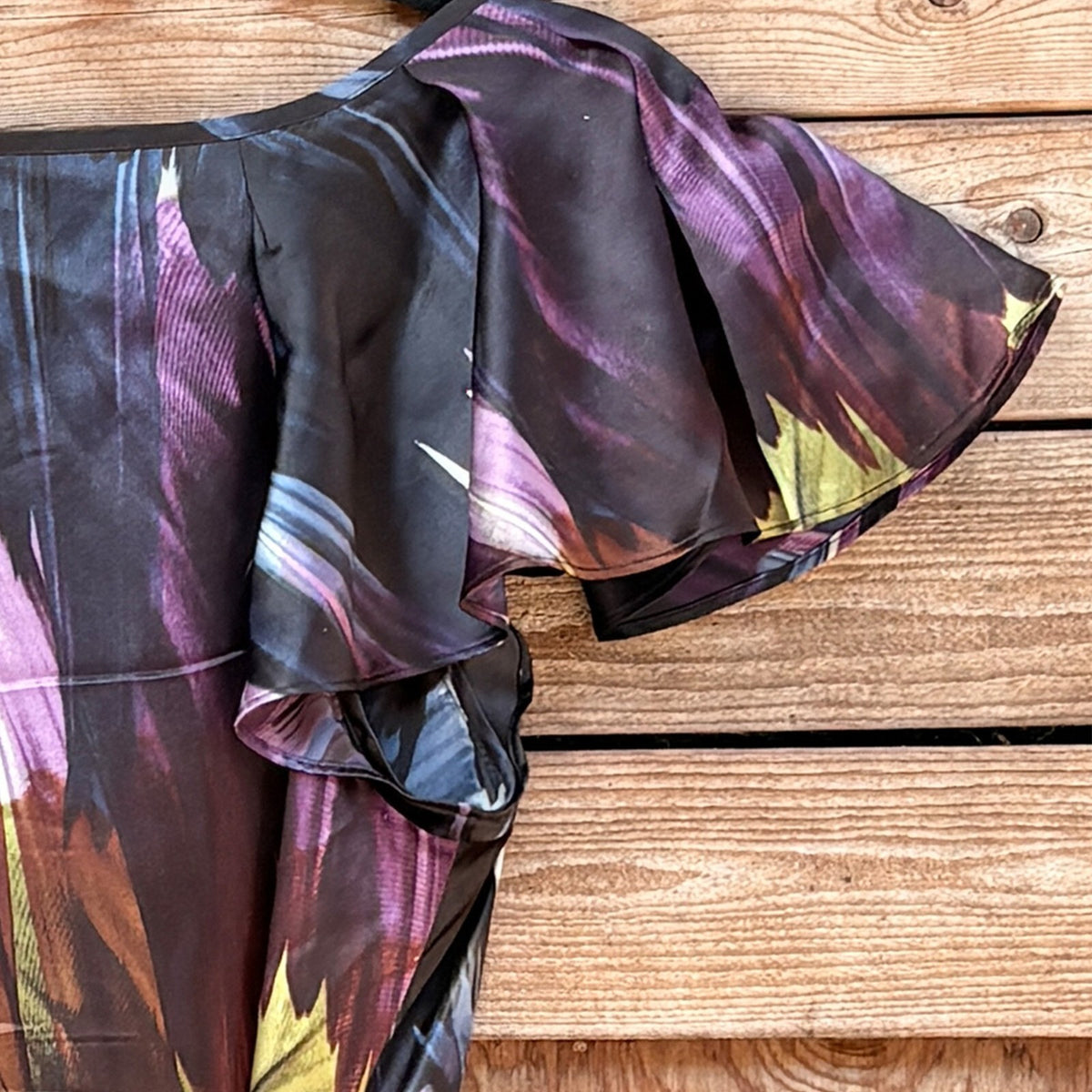Ted Baker Silk Top Butterfly Sleeves