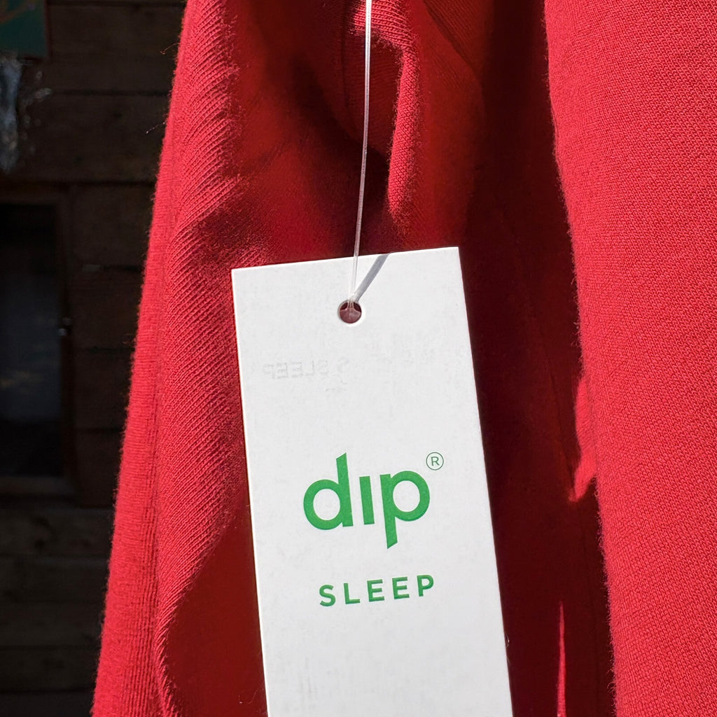 dip Sleep Red Long Sleeve Pajama Set, Size M