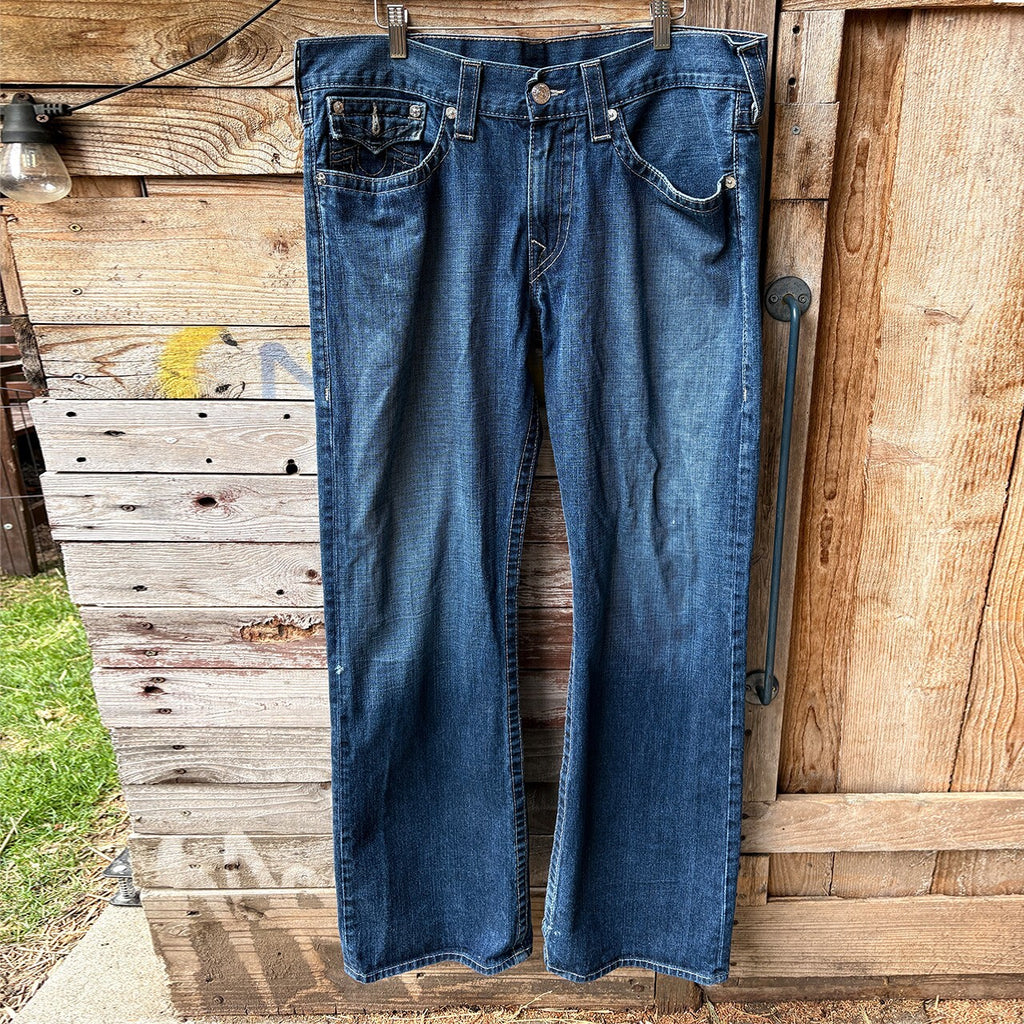 True Religion Men's Boot Cut Jeans Size 36 Made in USA
