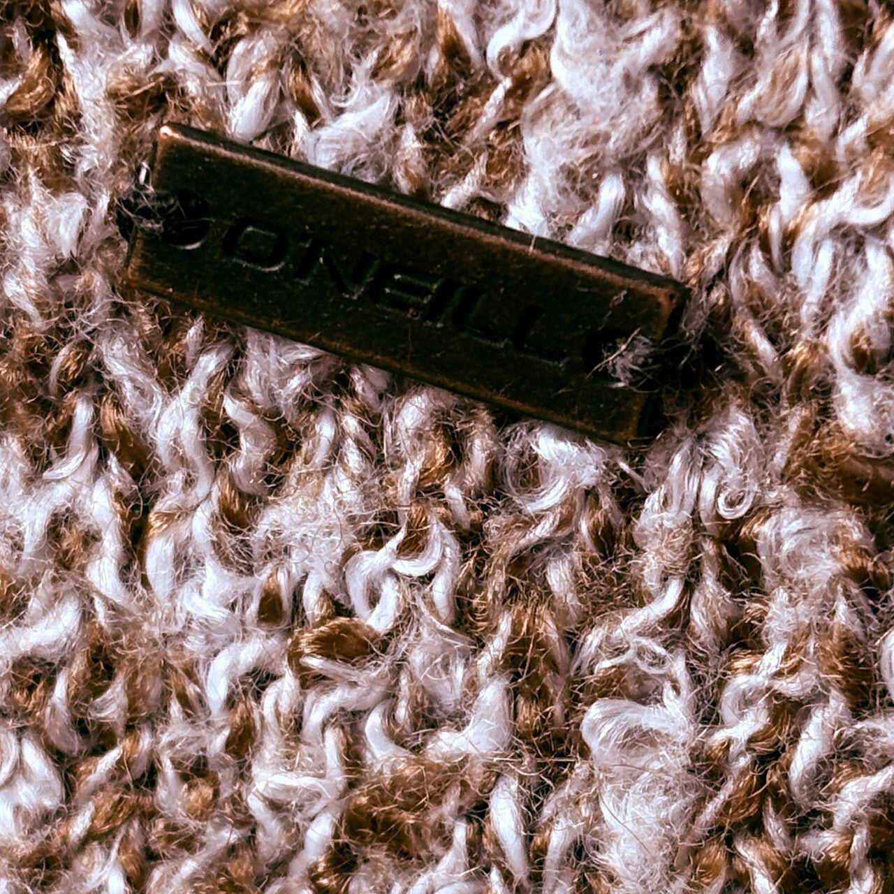 O'Neill Brown Textured Ribbed Knit Sweater Size S