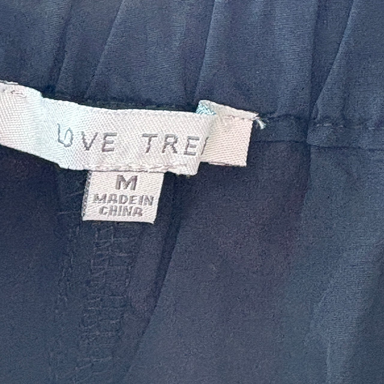 Love Tree Black Cargo Pants with Elastic Cuffs, Size M