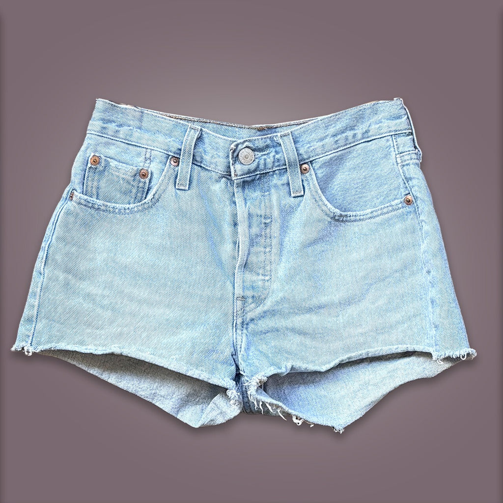 Levi's 501 Light Wash Denim Cutoff Shorts