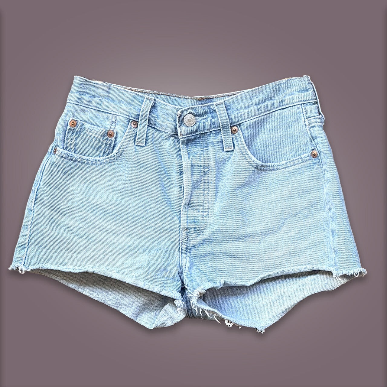 Levi's 501 Light Wash Denim Cutoff Shorts