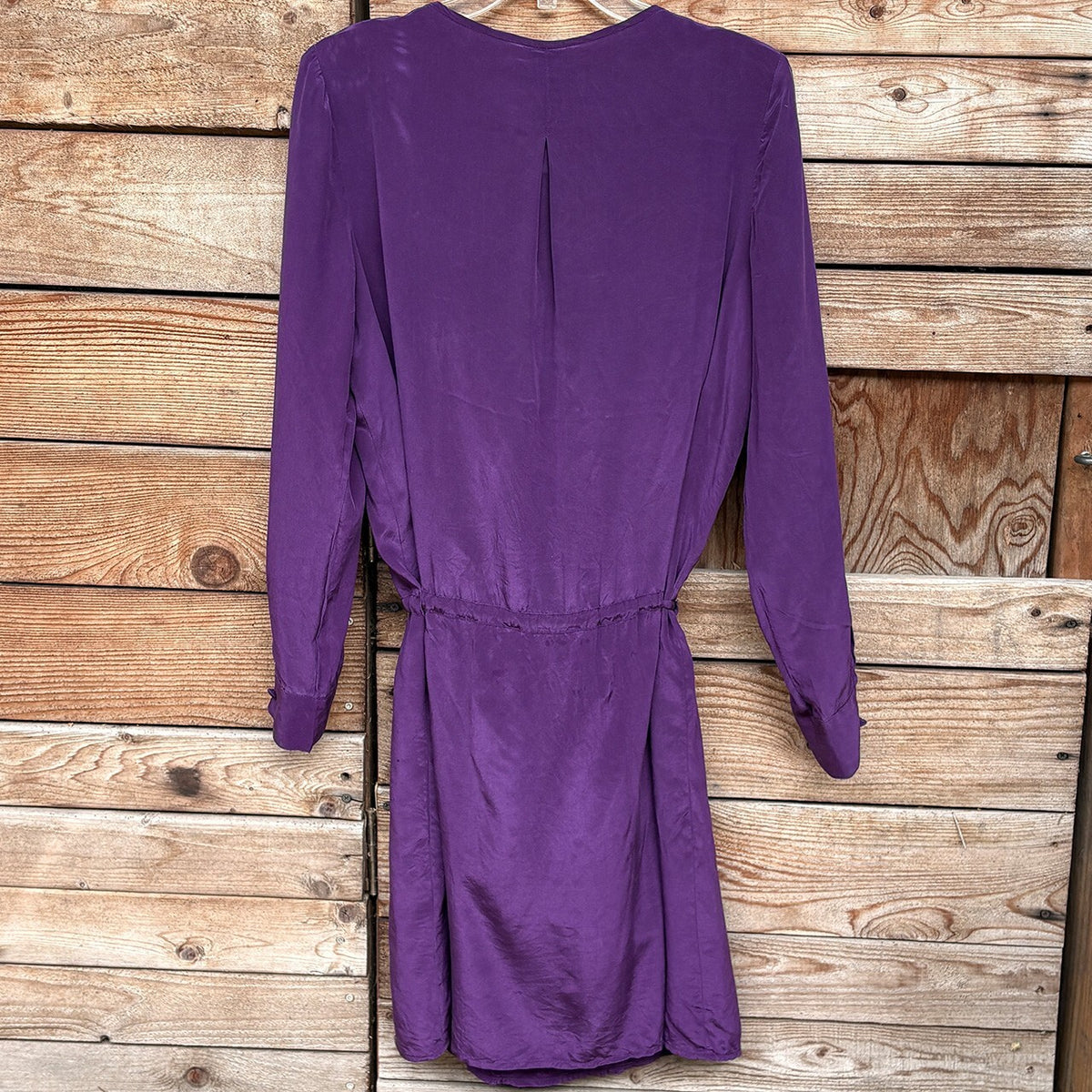 Suzi Chin Tie-Waist Dress | Purple, LS, 14