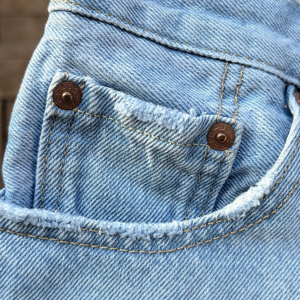 Levi's 501 Light Wash Denim Cutoff Shorts