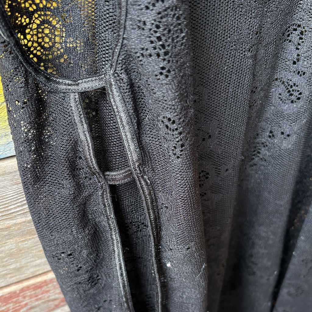 Frederick's of Hollywood Black Lace Slip Dress Medium