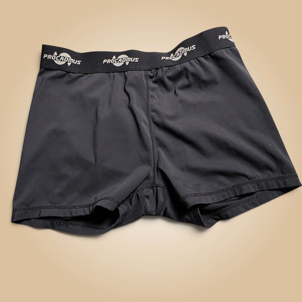 Procadmus Black Boxer Briefs Compression Shorts