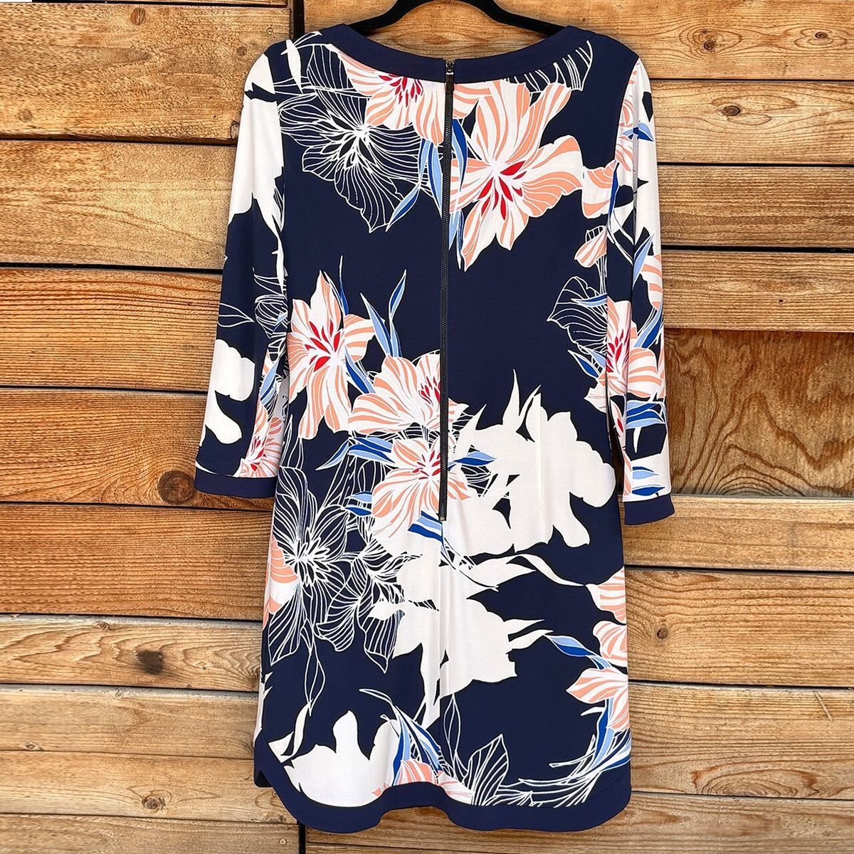 Vince Camuto Floral Sheath | Navy, 8