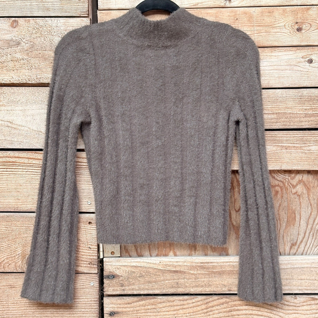 Gentle Fawn Brown Fuzzy Sweater