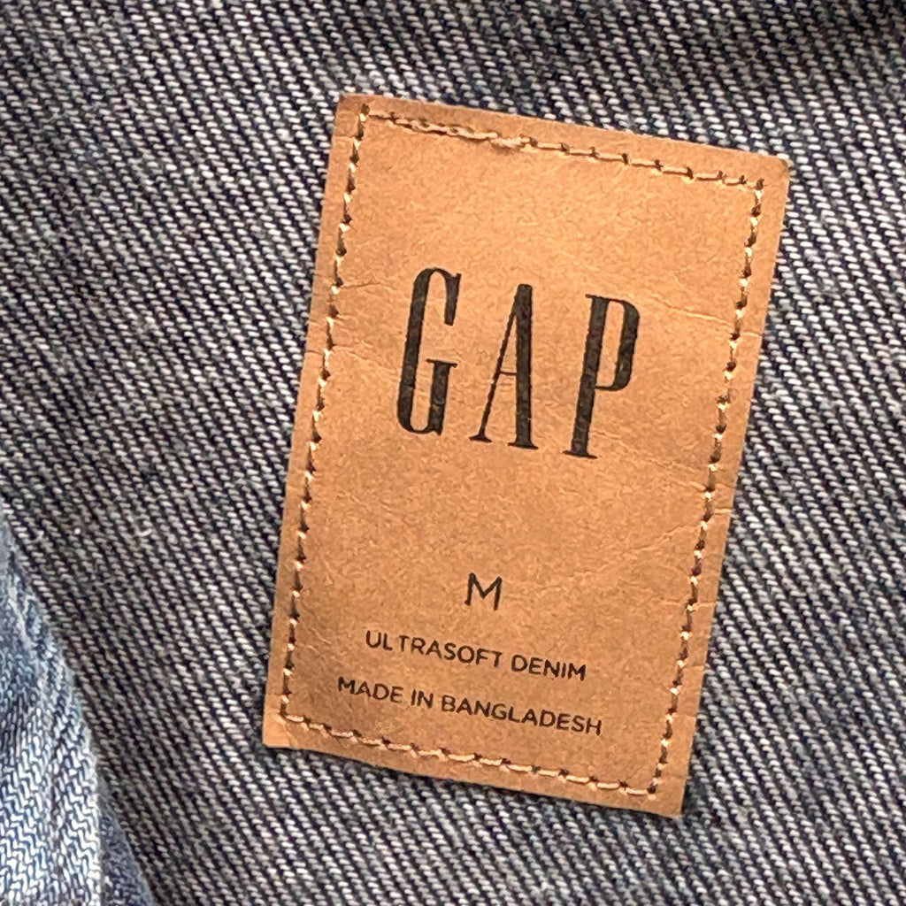 Gap Ultrasoft Denim Jacket | Floral, M