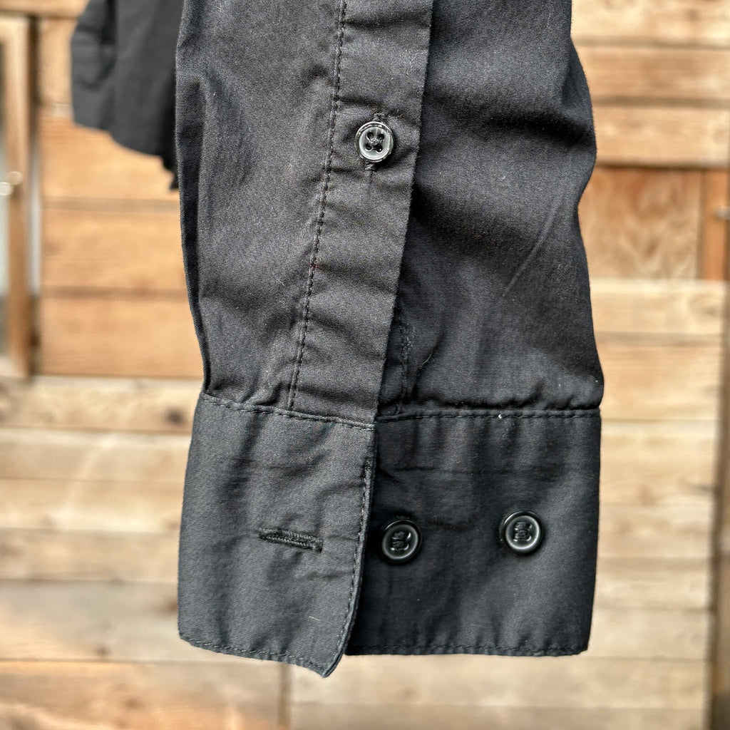 H&M Button-Up Shirt | Black, 8