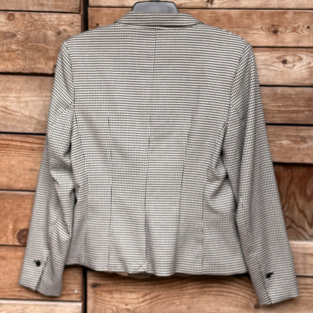 H&M Houndstooth Blazer | Black & White, 10