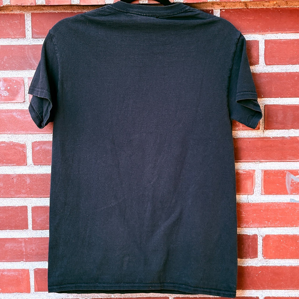 Gildan Doomsday Graphic Black Cotton T-Shirt Size Small