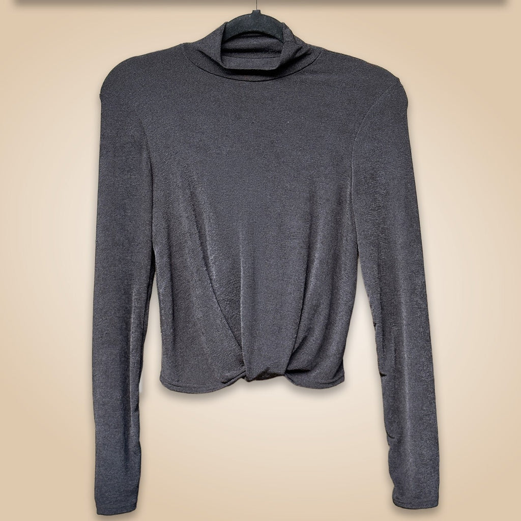 moa moa Long Sleeve Twist Front Top