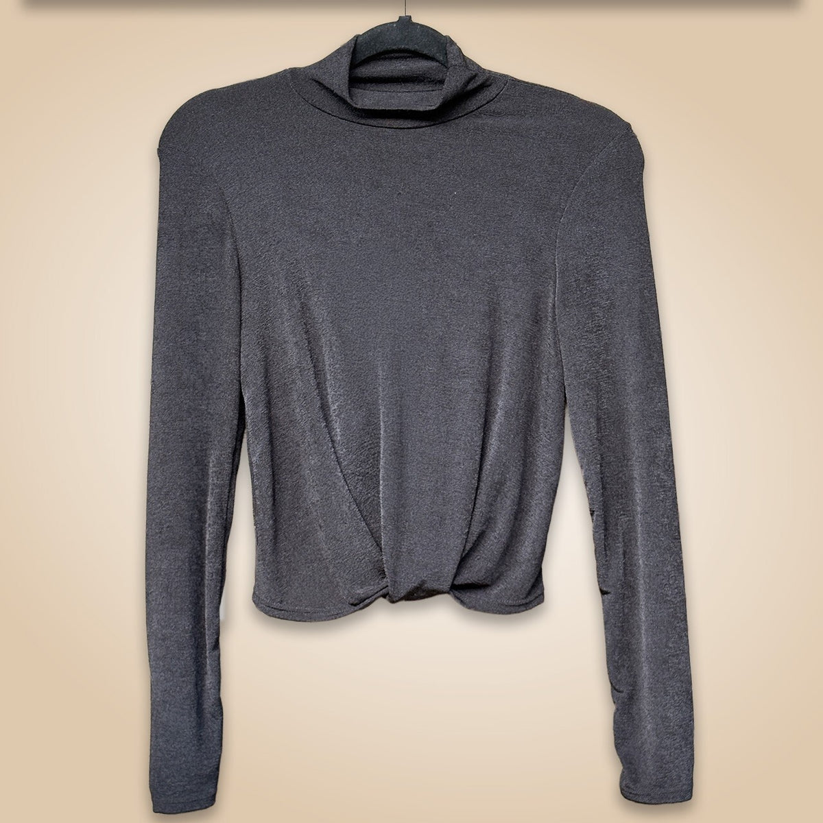 moa moa Long Sleeve Twist Front Top