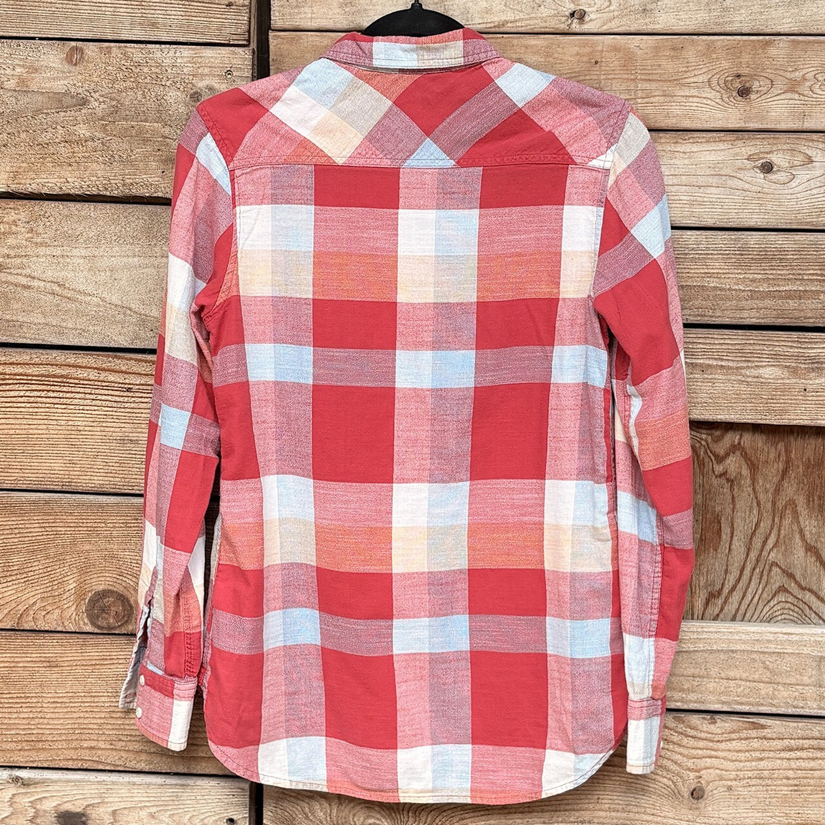 Merona Flannel Plaid Shirt | Red, M