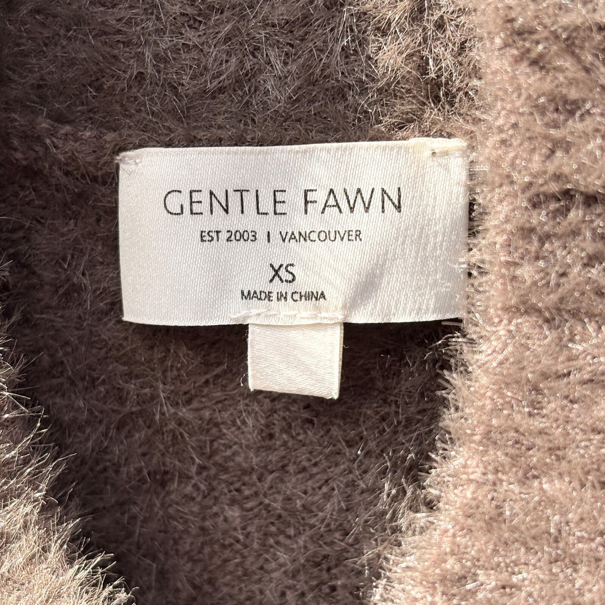 Gentle Fawn Brown Fuzzy Sweater