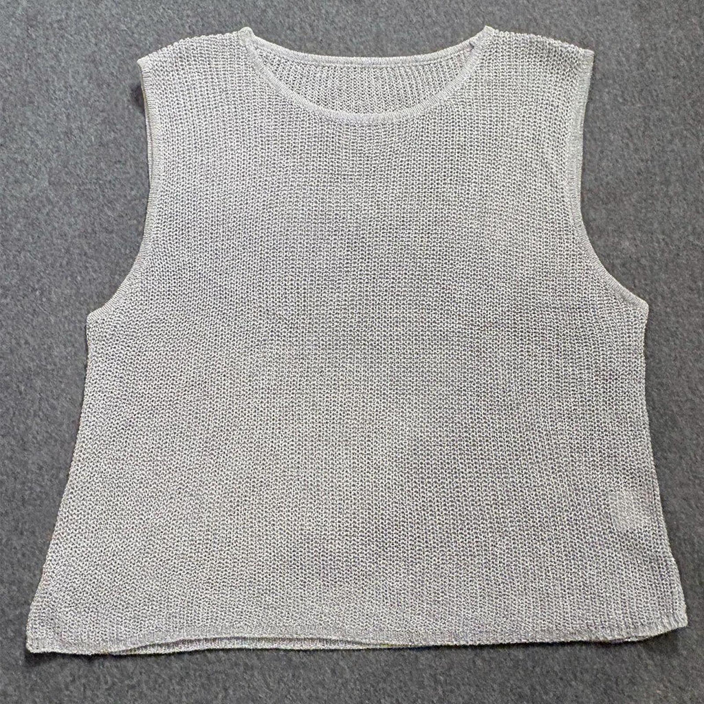 Women's White and Grey Jumper