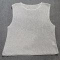Women's White and Grey Jumper