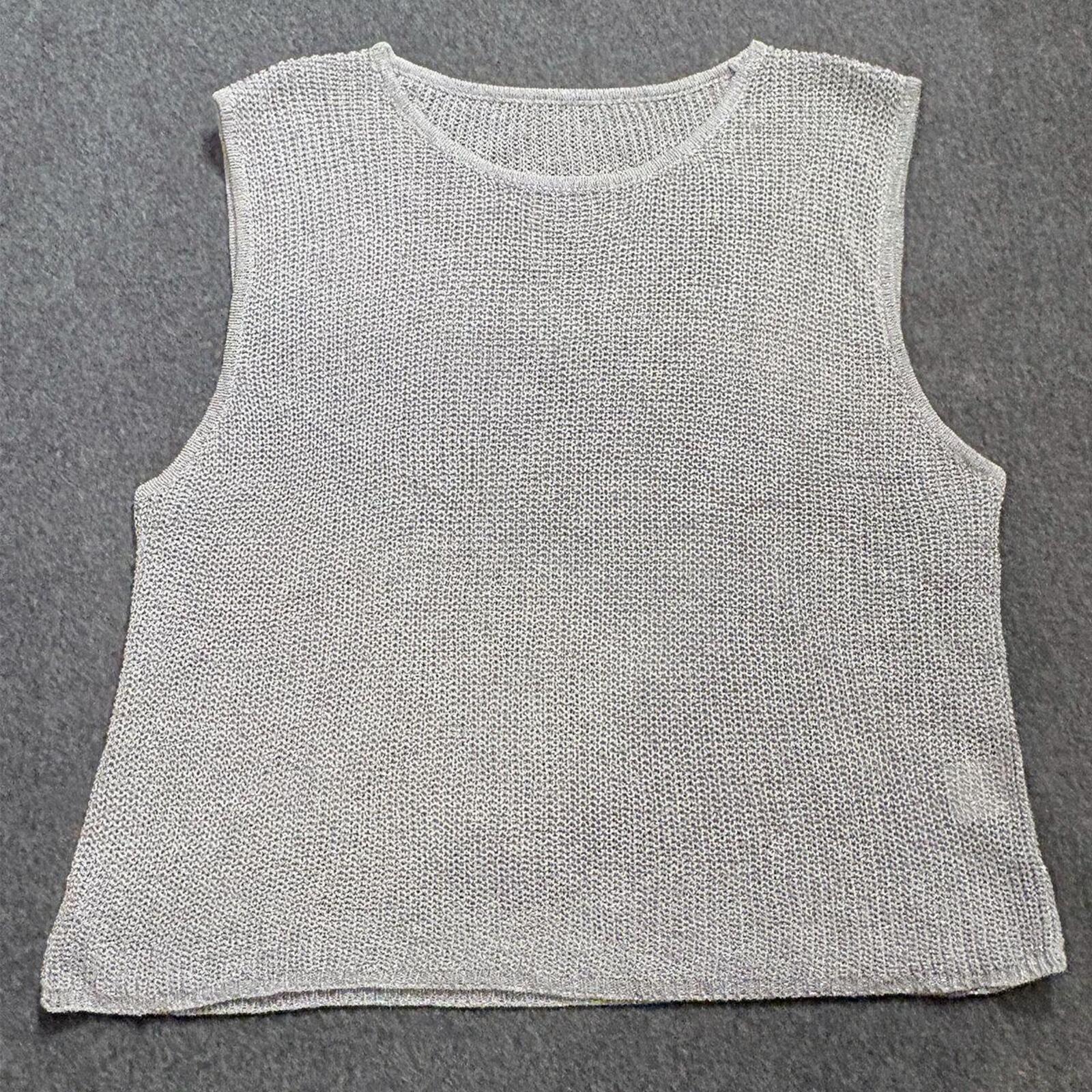 Women's White and Grey Jumper