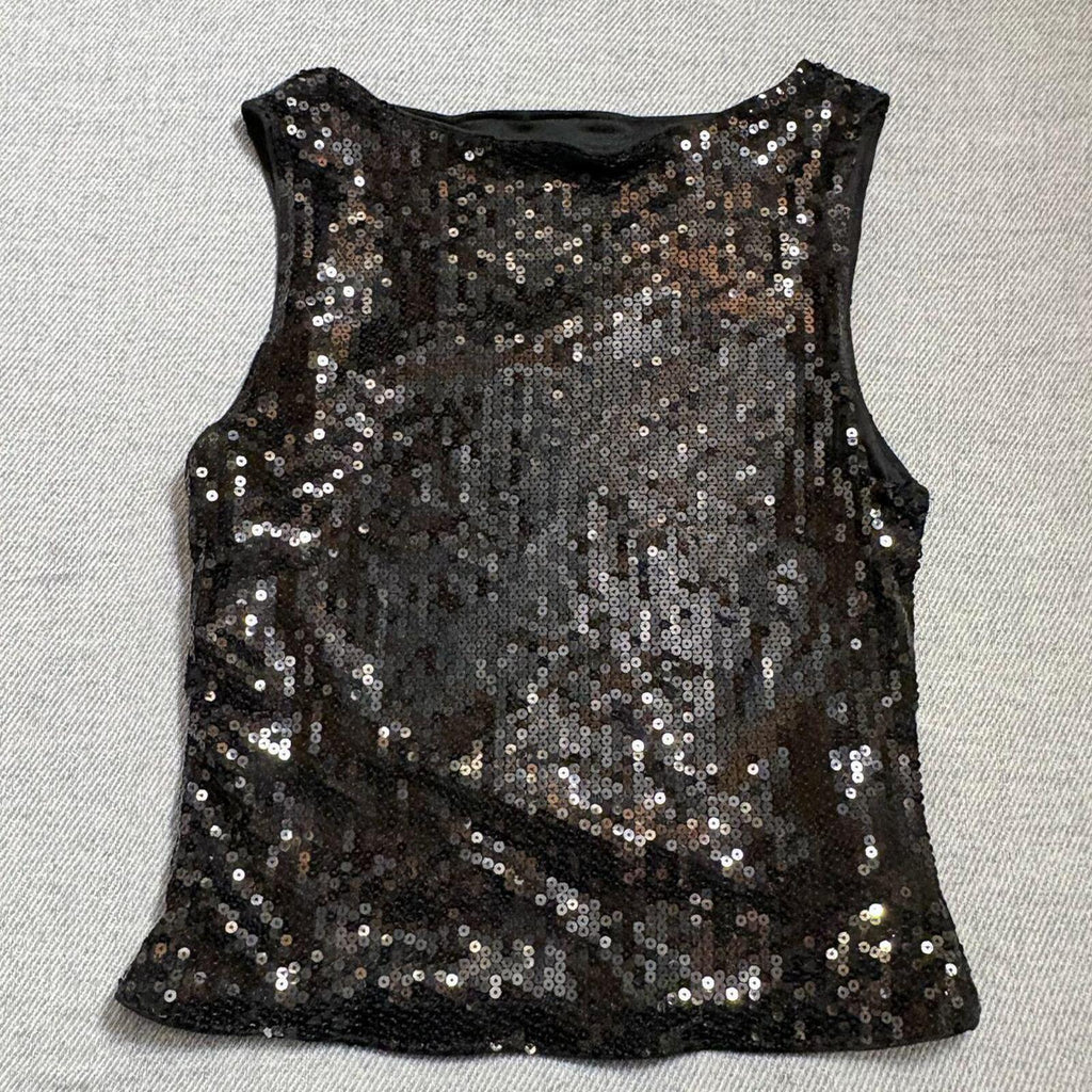 SHEIN Women's Black Crop-top