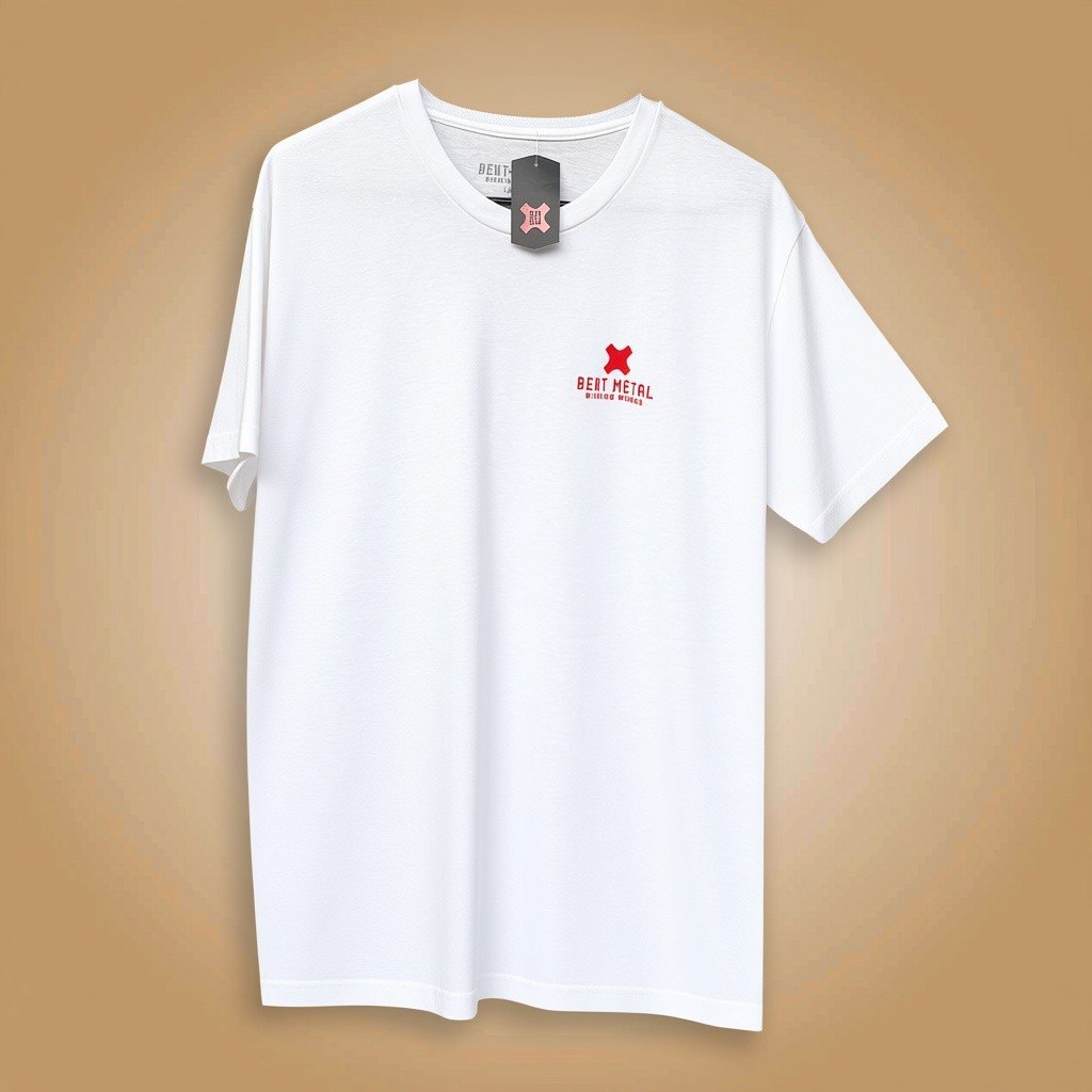 Bending White Graphic T-Shirt | L
