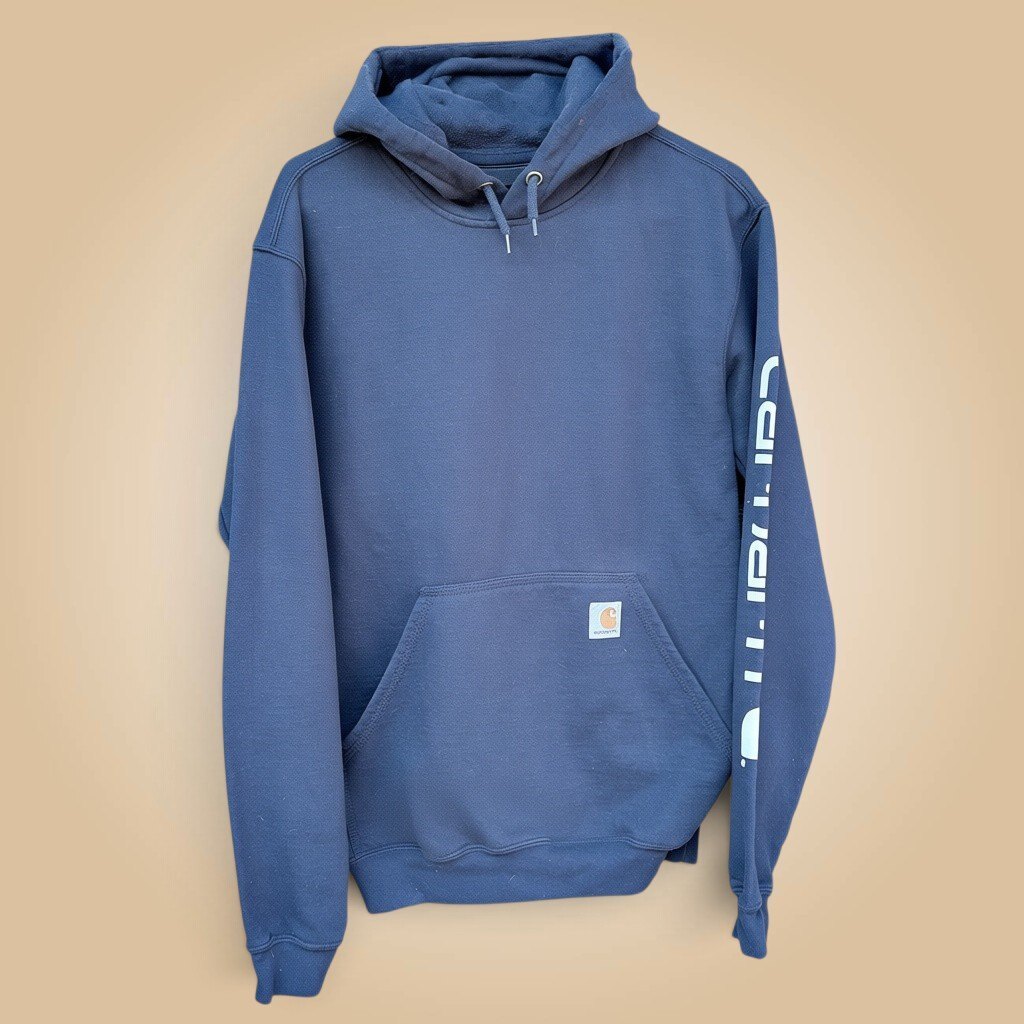 Carhartt loose fit blue hoodie