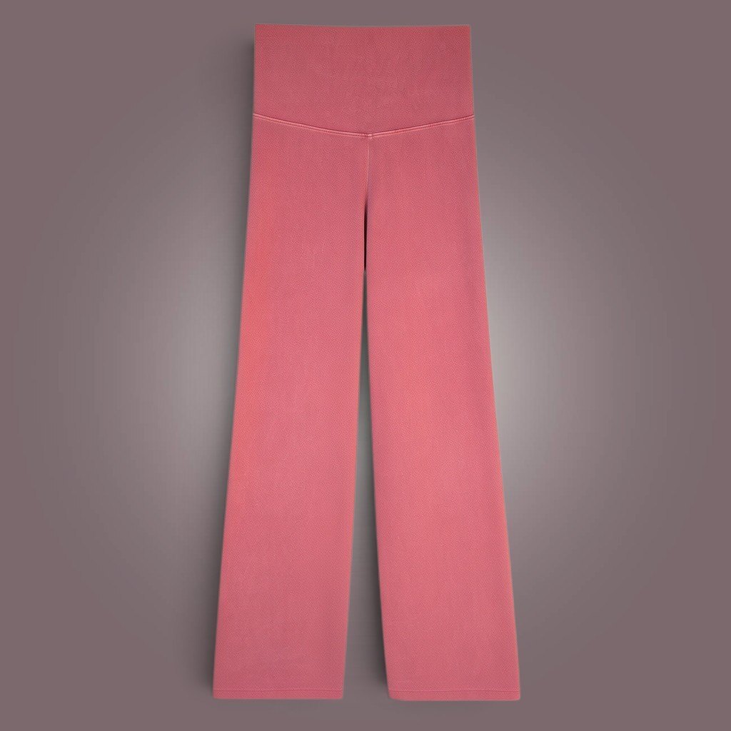 Pink Flare Leggings | High Waist | S